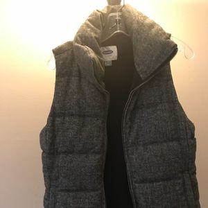 Wool puffer vest